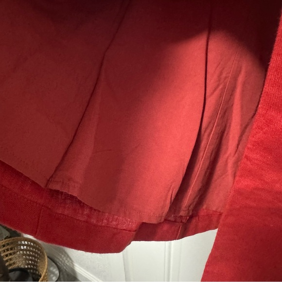Reformation Aspen Linen Top  Red Vest Size 12 - Picture 8 of 11